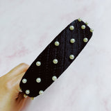 Bandeau matelassé en perles d'élégance