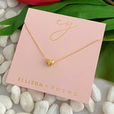 Collier coeur haricot d'amour