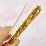 Juego de pasadores para el pelo con cadena de mármol y perlas
