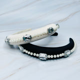 Bandeau Doublé De Perles Et De Bijoux