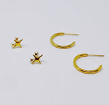 Ensemble de 2 boucles d'oreilles Magic Twinkle et créoles