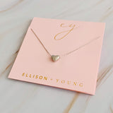 Collier coeur haricot d'amour