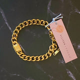 Uptown Cuban Chain Initial Bracelet