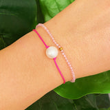 Véritable bracelet de rêve couleur perle, lot de 2