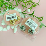 Boucles d'oreilles élégance nouées