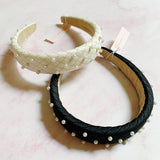 Bandeau matelassé en perles d'élégance