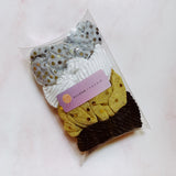Plis et chatoyants Scrunch lot de 4