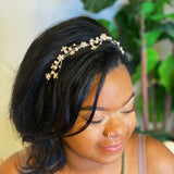 Bandeau artistique de fleur de neige
