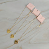 Collier coeur initial suspendu à clip