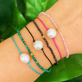 Véritable bracelet de rêve couleur perle, lot de 2