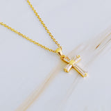 Mon cher collier croix de cristal