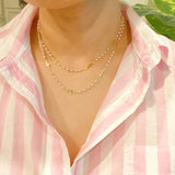 Collar Largo Perlas Y Cruces