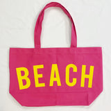 Tote de lona de playa bien hecho