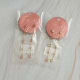 Pendientes colgantes con cinco piedras