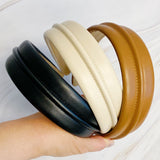 Bandeau en cuir végétalien chic