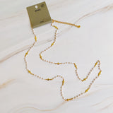 Collar Largo Perlas Y Cruces