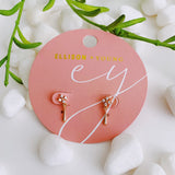 Mini boucles d'oreilles pendantes scintillantes