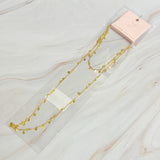 Collar largo mini corazones alrededor