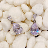 Crystal Clear Teardrop Earrings