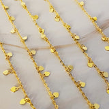 Collar largo mini corazones alrededor