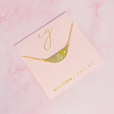 Hamilton Sphere Initial Necklace