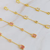 Pendientes colgantes con cinco piedras