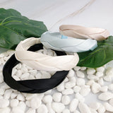 Diadema trenzada de seda satinada