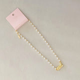 Cowgirl Boot Pearl Chain Necklace