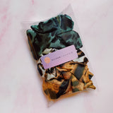Juego de 3 scrunch de satén con estampado de leopardo