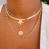 Collier initial à double chaîne