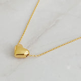 Collier coeur haricot d'amour