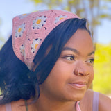 Bandana au crochet marguerite rétro