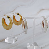 Boucles D'oreilles Créoles Légères Et Modernes