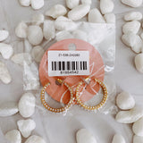 Pendientes de aro de perlas con clase para mujer