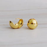 Pendientes de aro redondos sin costuras