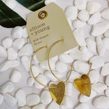 Boucles d'oreilles créoles cœur No Games