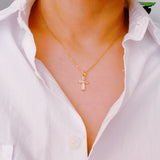 Mon cher collier croix de cristal