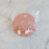 Boucles d'oreilles pendantes élégantes en perles d'eau douce