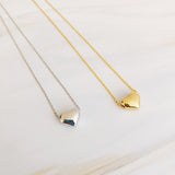 Collier coeur haricot d'amour