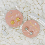 Pendientes de aro redondos sin costuras