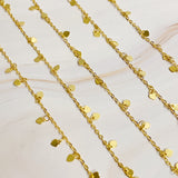 Collar largo mini corazones alrededor