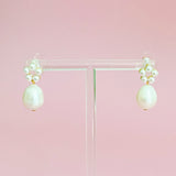 Blooming Freshwater Pearl Drop Earrings