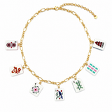 Mahjong Multi Tile Charm Necklace