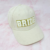 Gorra de novia de pana