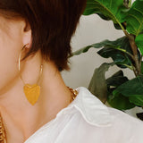 Boucles d'oreilles créoles cœur No Games