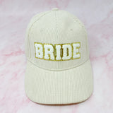 Gorra de novia de pana