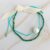 Véritable bracelet de rêve couleur perle, lot de 2