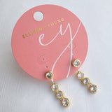 Backdrop Bezel Earrings