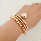 Ball-Beads-Golden-Heart-Stretch-Bracelet-Set-Of-3-2