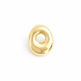 Glossy, balloon-style metal initial brooch pins in a playful, rounded design, available in multiple letters with a puffy, dimensional shape and metallic finish.